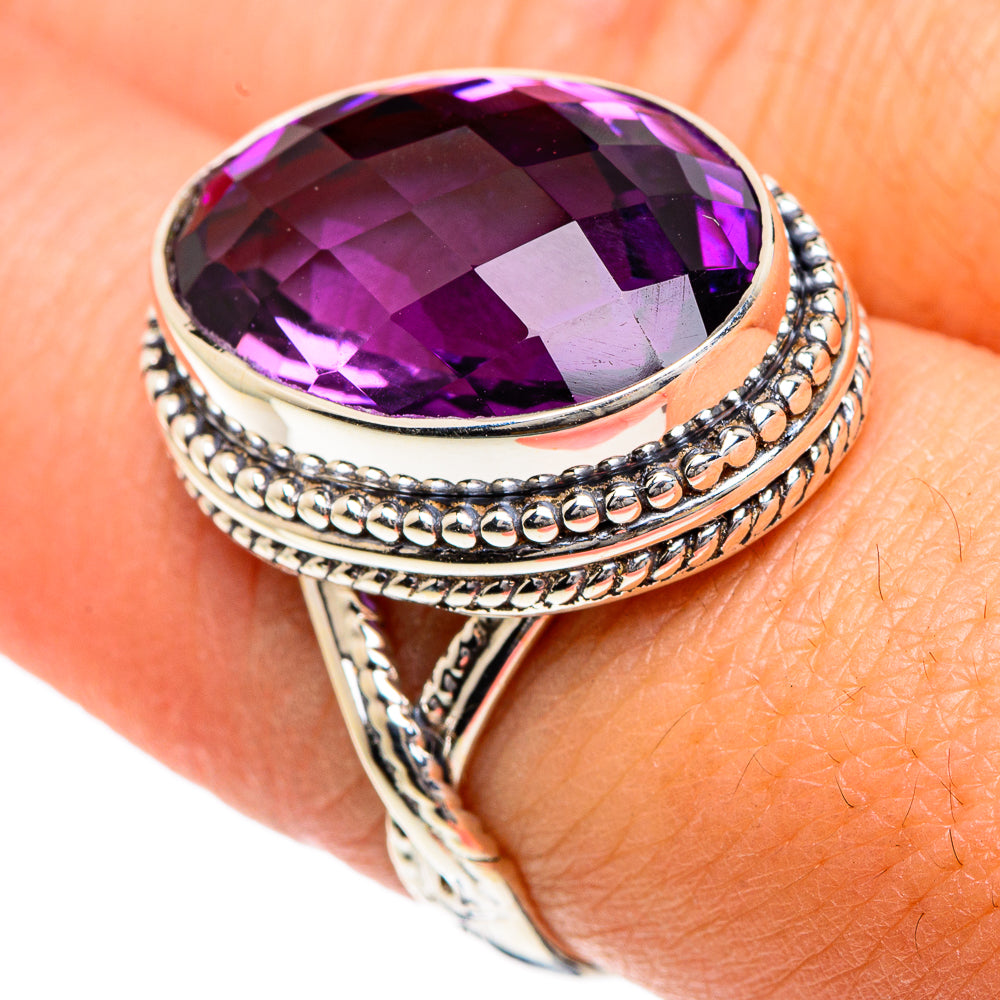 Amethyst Rings handcrafted by Anasilvercos - RING82447