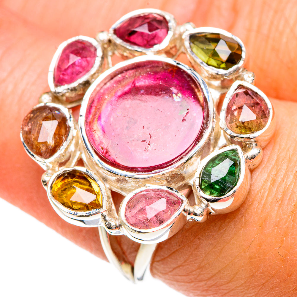 Pink Tourmaline Rings handcrafted by Anasilvercos - RING82454