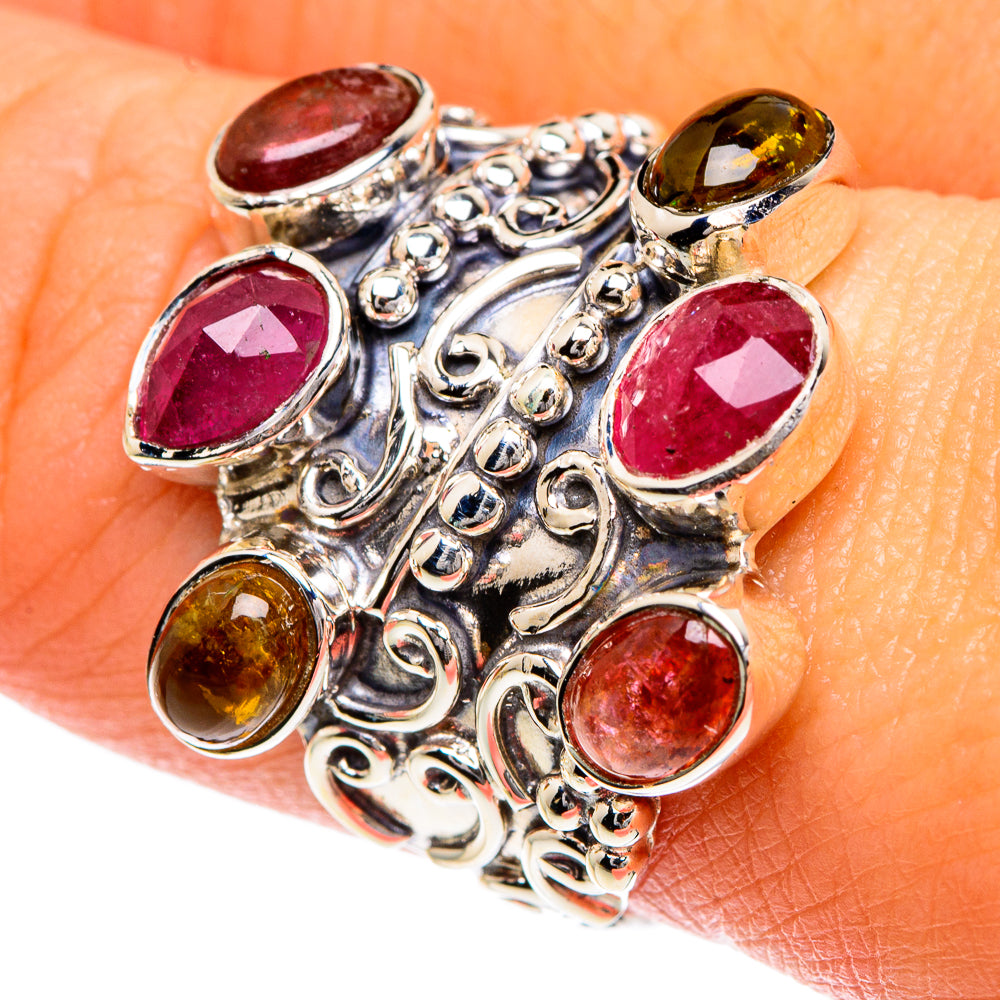 Pink Tourmaline Rings handcrafted by Anasilvercos - RING82455