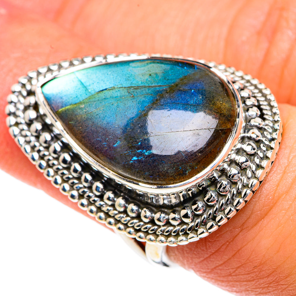 Labradorite Rings handcrafted by Anasilvercos - RING82456