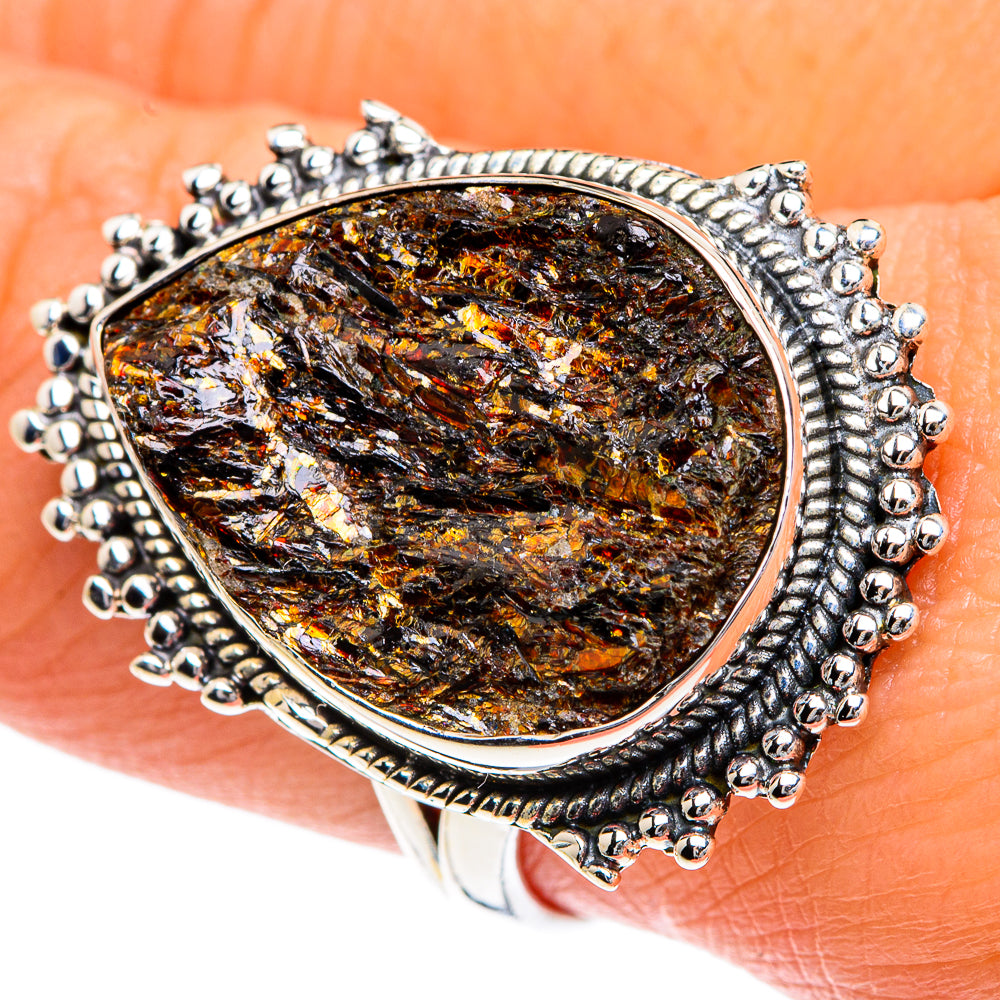 Astrophyllite Rings handcrafted by Anasilvercos - RING82471