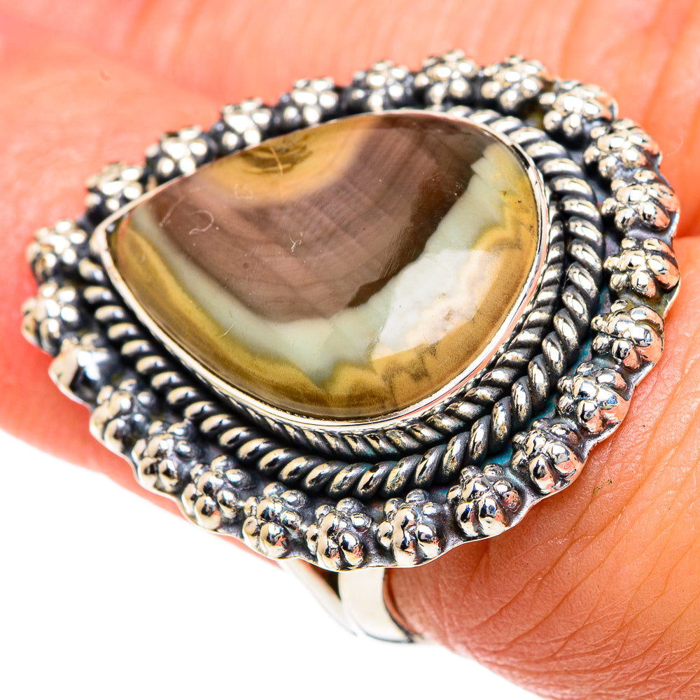 Willow Creek Jasper Rings handcrafted by Anasilvercos - RING82476