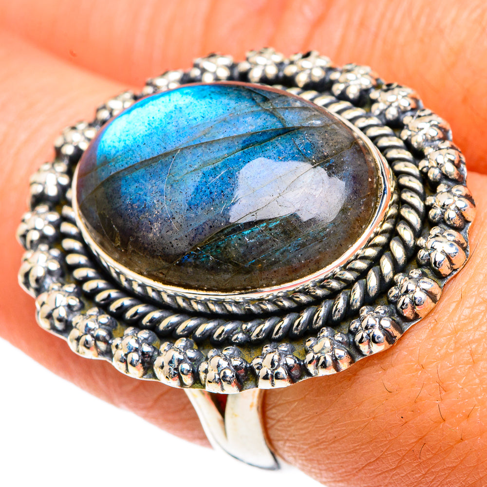 Labradorite Rings handcrafted by Anasilvercos - RING82500