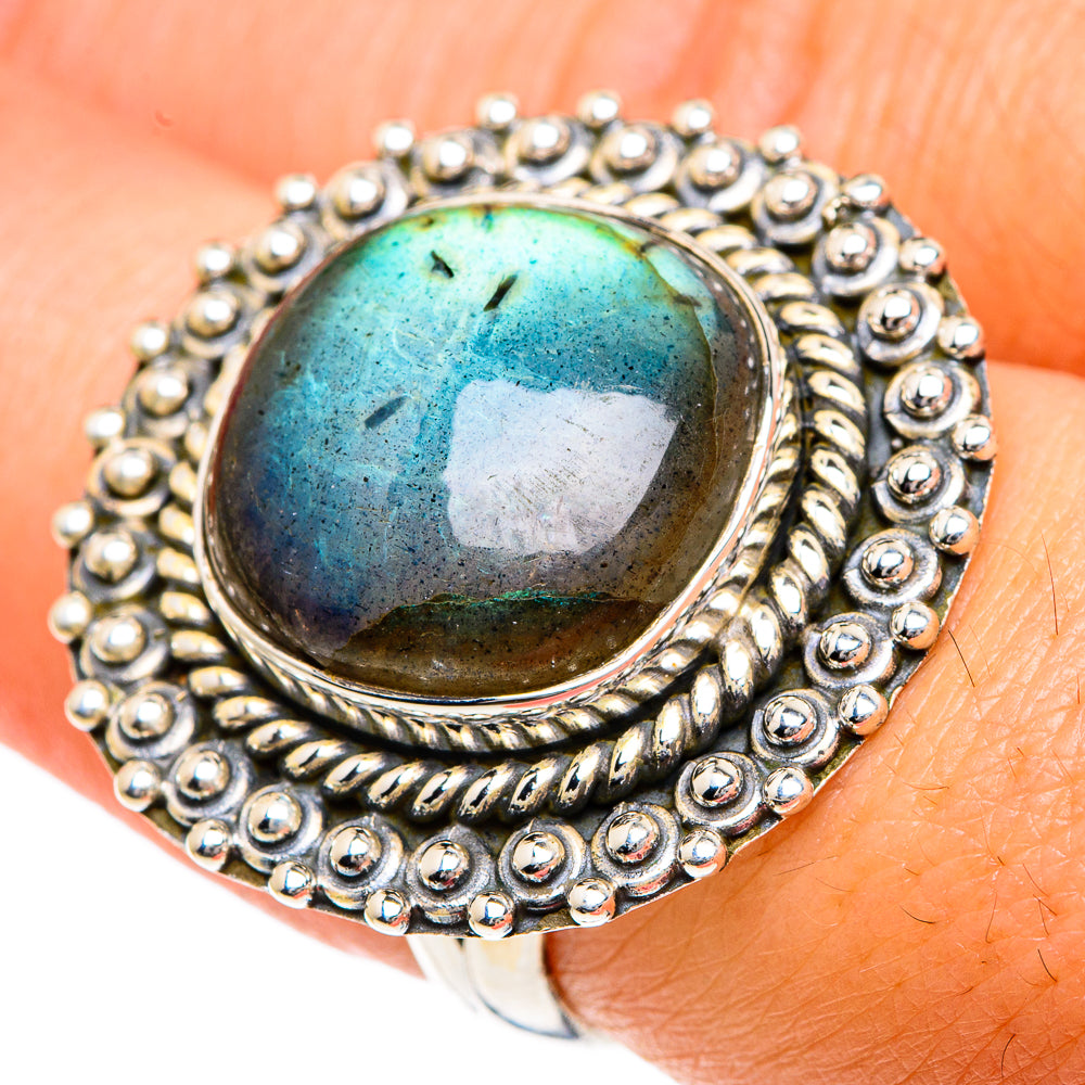 Labradorite Rings handcrafted by Anasilvercos - RING82542