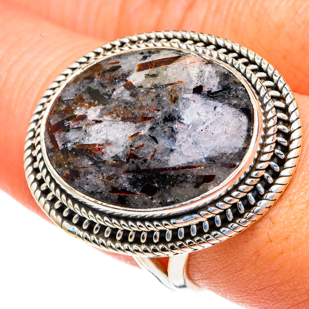 Astrophyllite Rings handcrafted by Anasilvercos - RING82546
