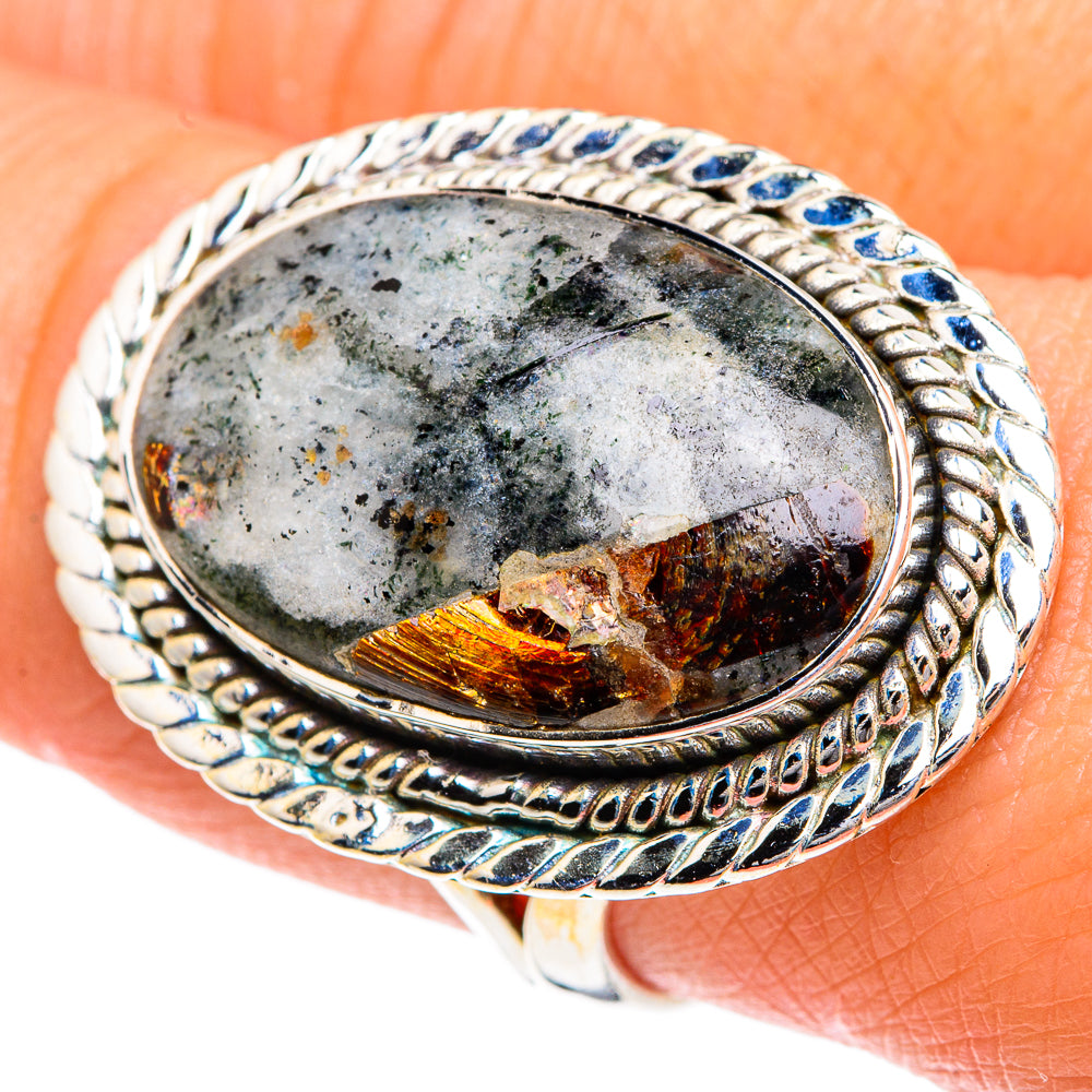 Astrophyllite Rings handcrafted by Anasilvercos - RING82547