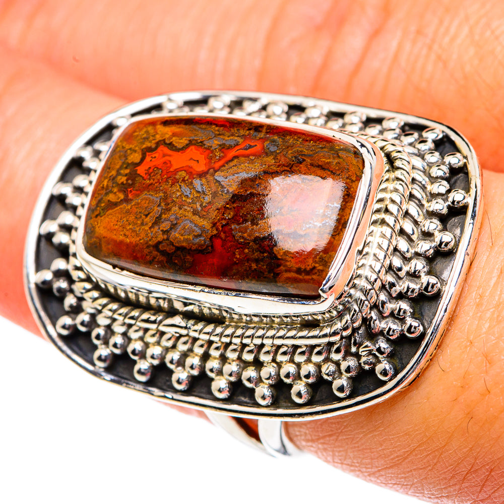Moroccan Agate Rings handcrafted by Anasilvercos - RING82548