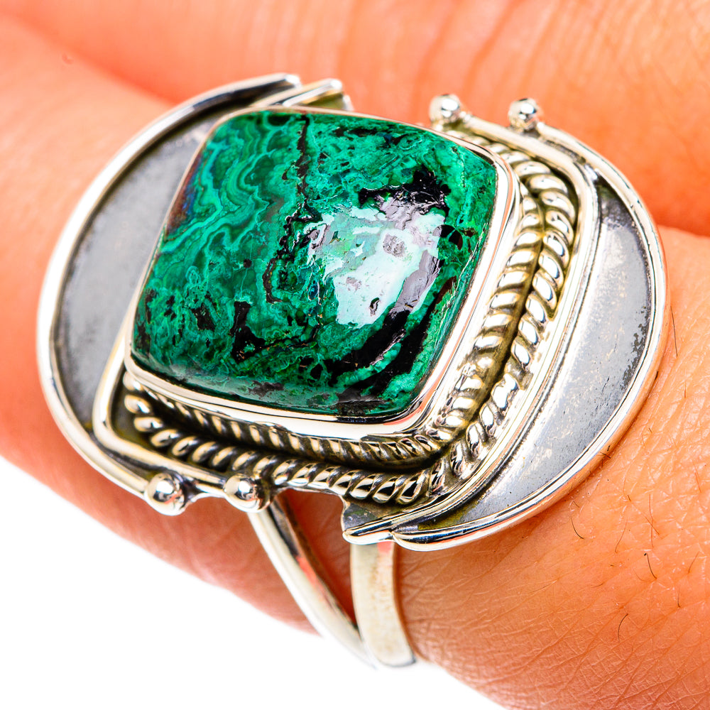 Chrysocolla Rings handcrafted by Anasilvercos - RING82577