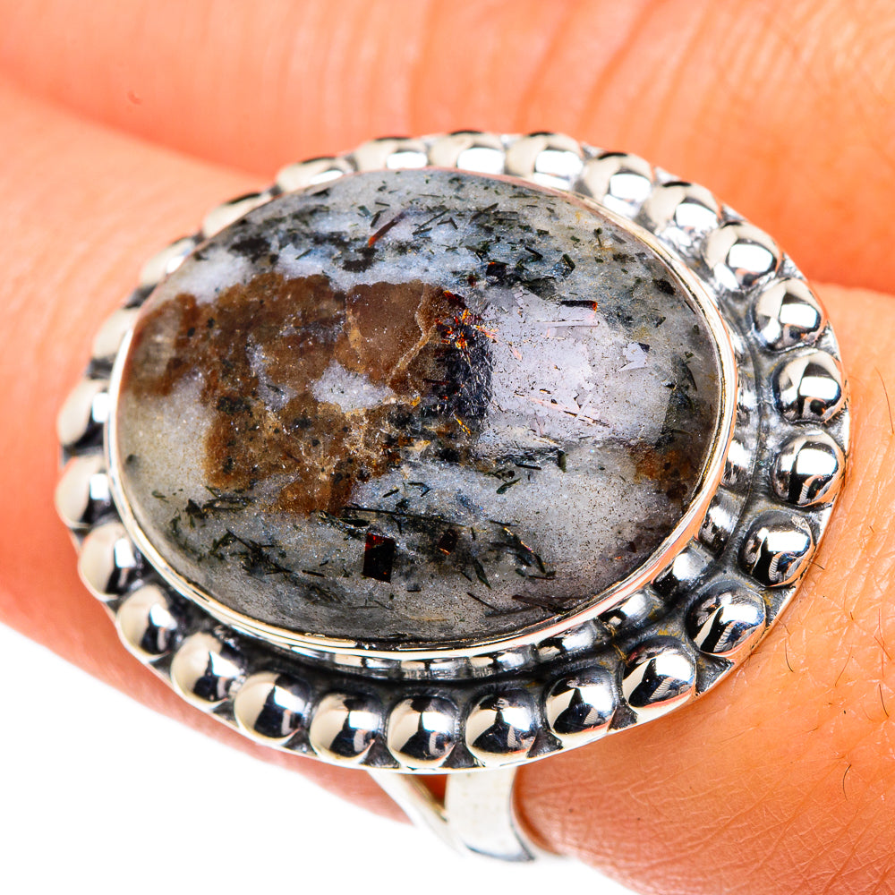 Astrophyllite Rings handcrafted by Anasilvercos - RING82585