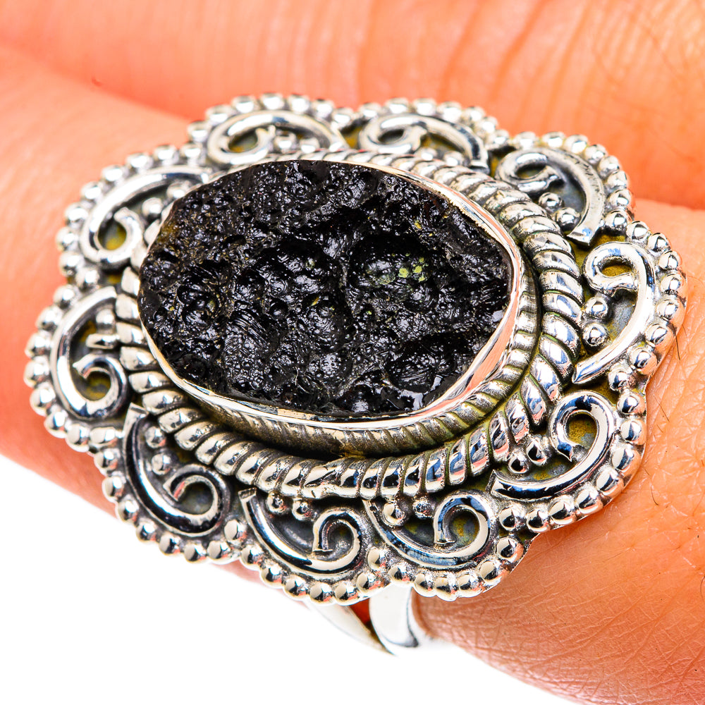 Tektite Rings handcrafted by Anasilvercos - RING82597