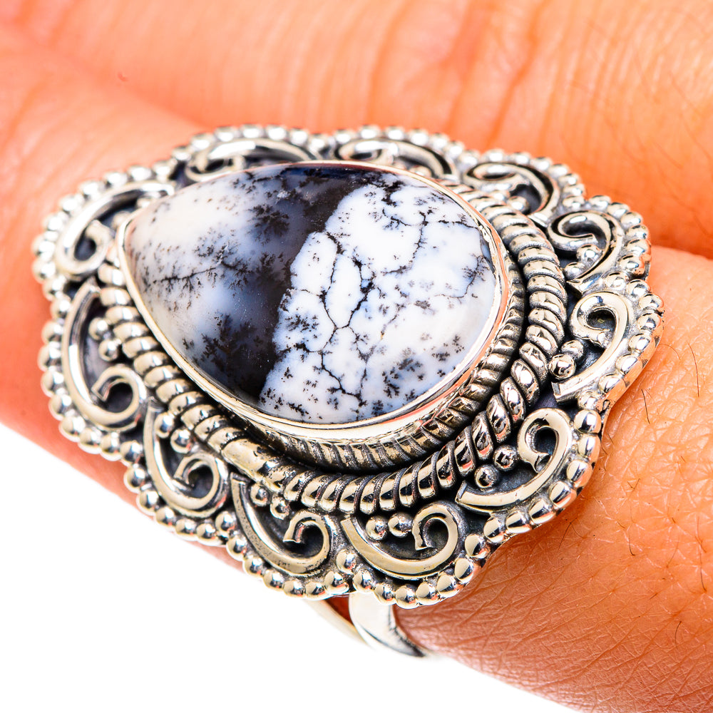 Dendritic Opal Rings handcrafted by Anasilvercos - RING82604