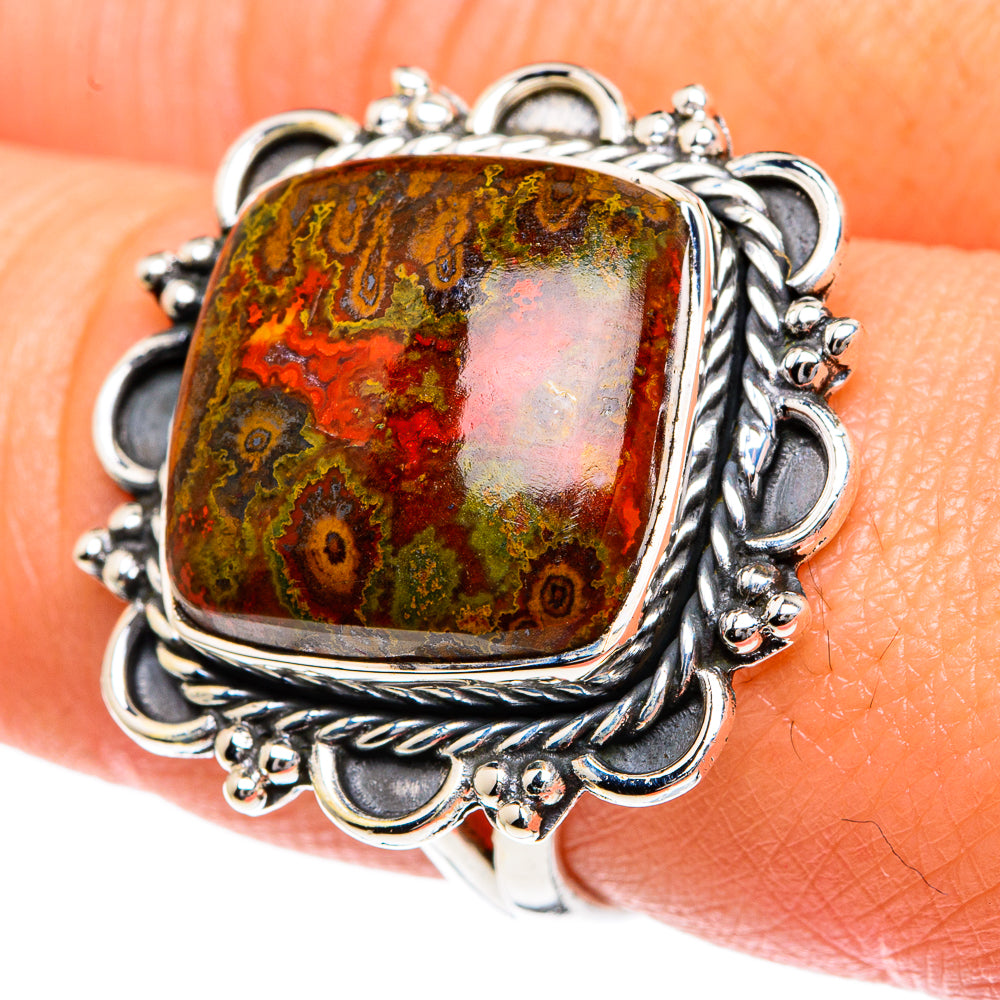 Moroccan Agate Rings handcrafted by Anasilvercos - RING82648
