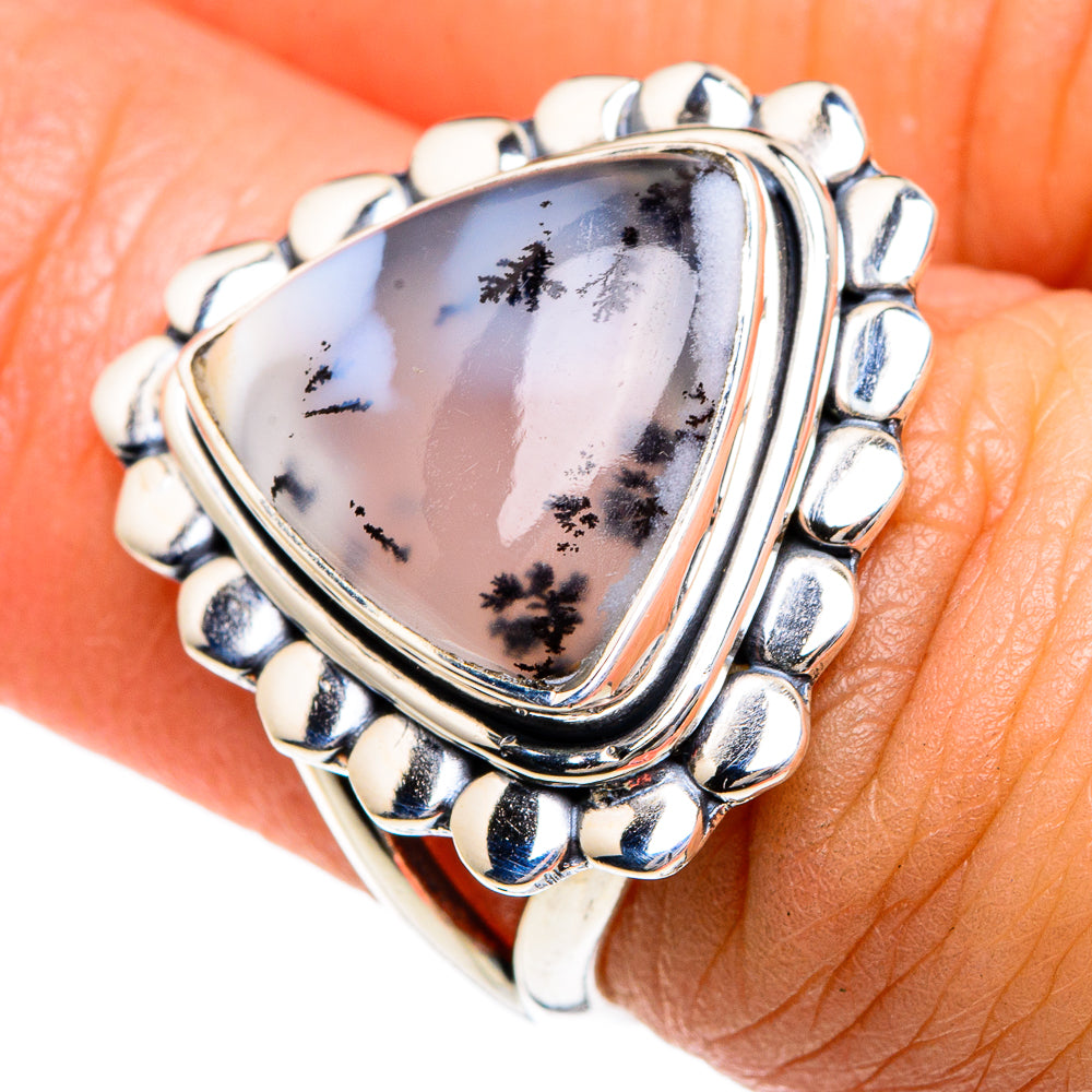 Dendritic Opal Rings handcrafted by Anasilvercos - RING82692