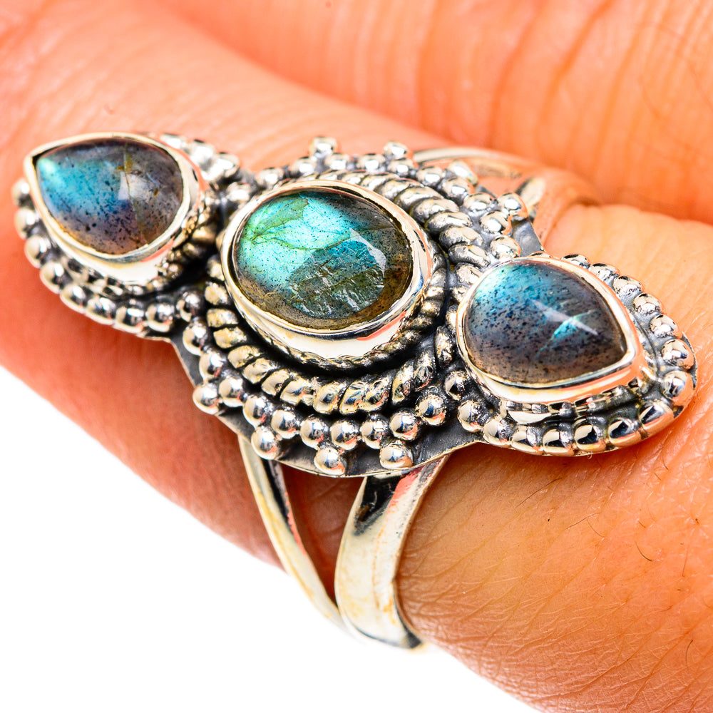 Labradorite Rings handcrafted by Anasilvercos - RING82709