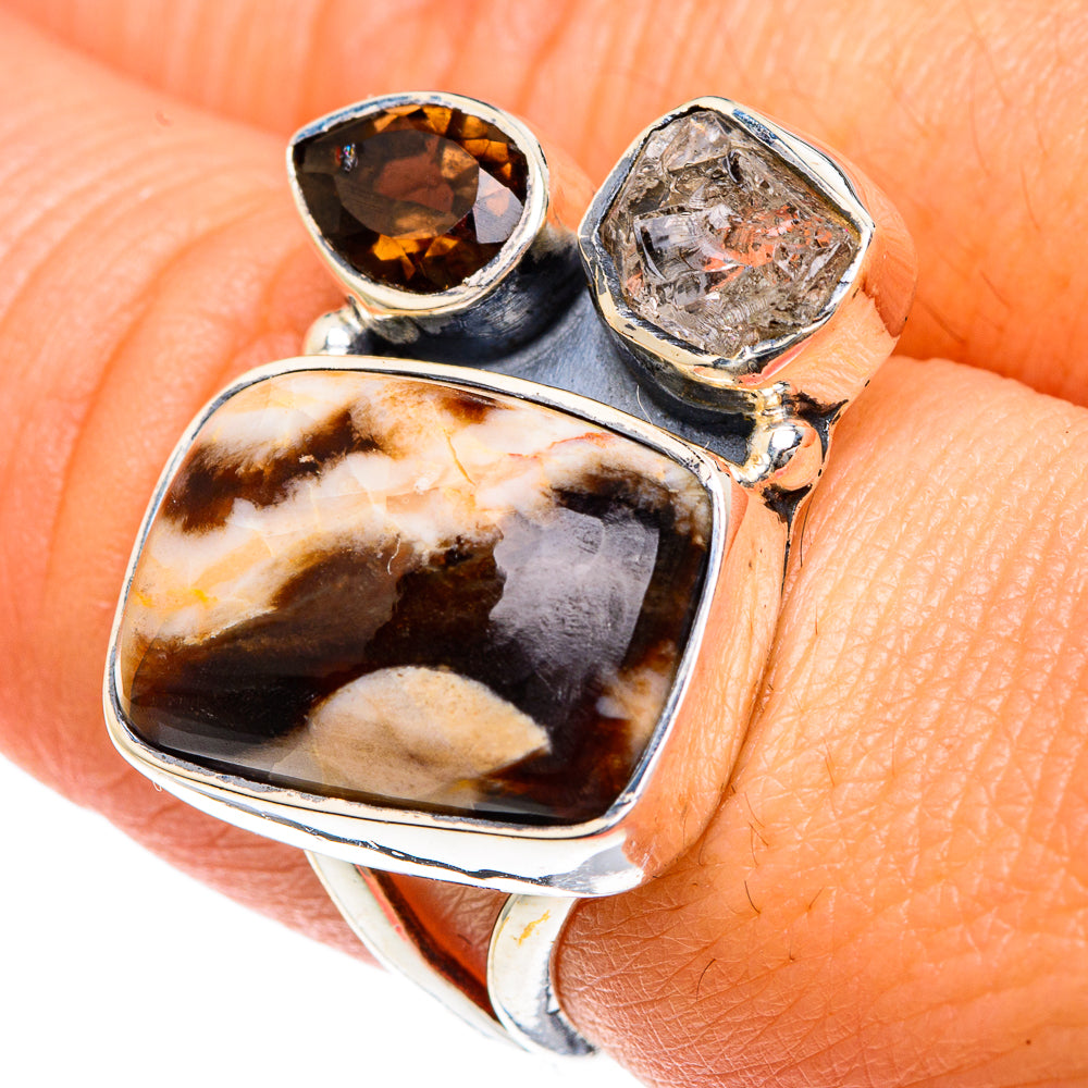 Peanut Wood Jasper Rings handcrafted by Anasilvercos - RING82714