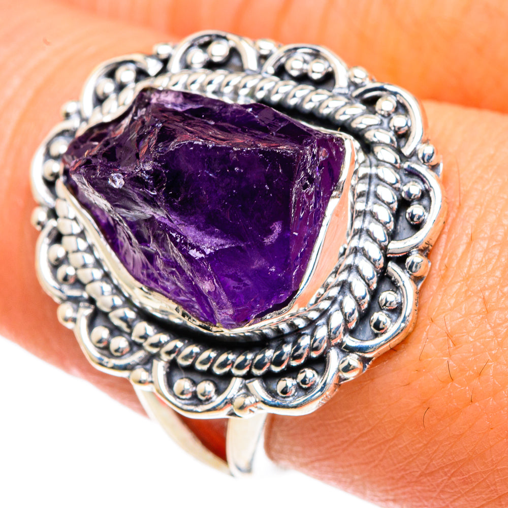 Amethyst Rings handcrafted by Anasilvercos - RING82718