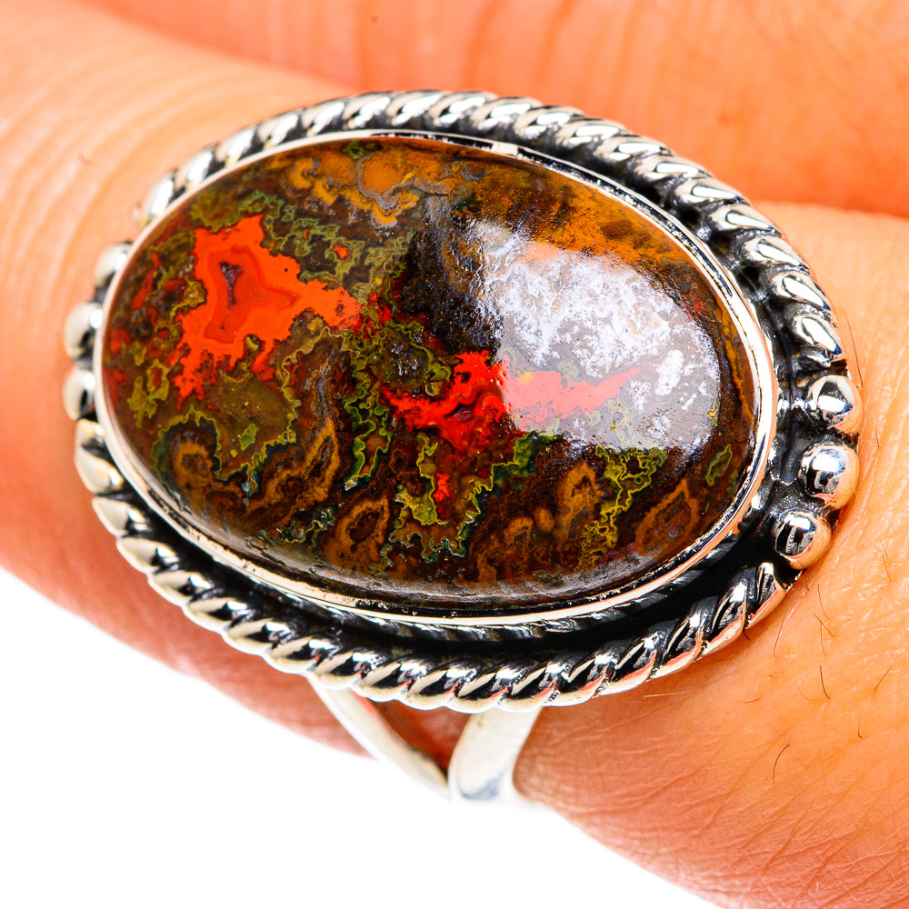 Ocean Jasper Rings handcrafted by Anasilvercos - RING82766