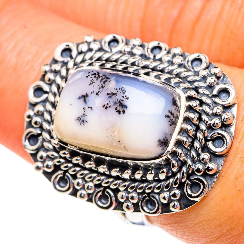Dendritic Opal Rings handcrafted by Anasilvercos - RING82776