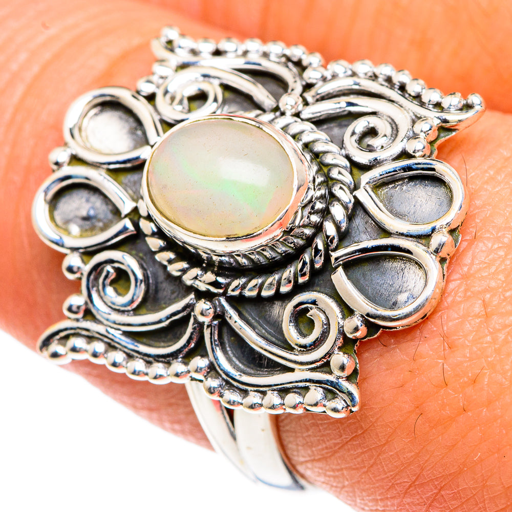 Ethiopian Opal Rings handcrafted by Anasilvercos - RING82783