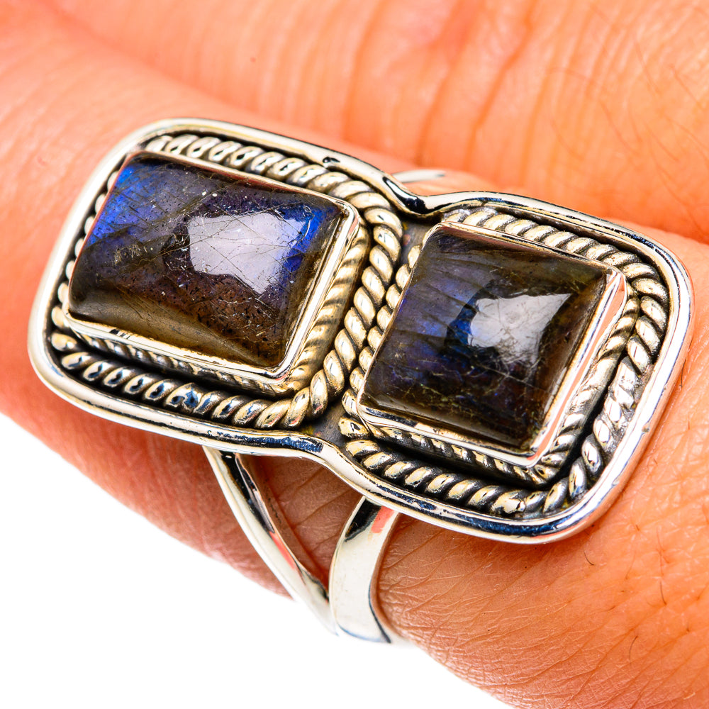 Labradorite Rings handcrafted by Anasilvercos - RING82789