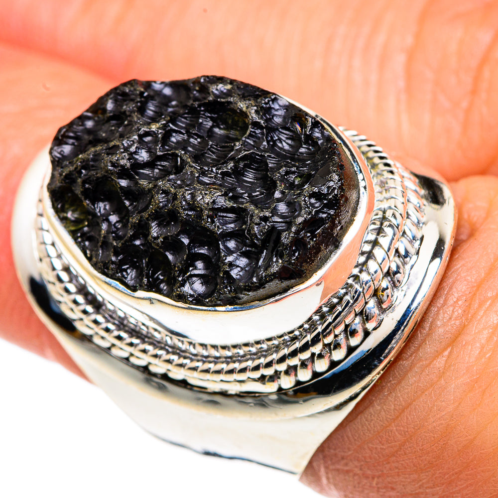 Tektite Rings handcrafted by Anasilvercos - RING82807