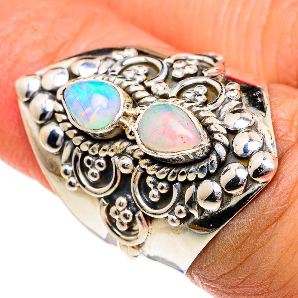Ethiopian Opal Rings handcrafted by Anasilvercos - RING82814