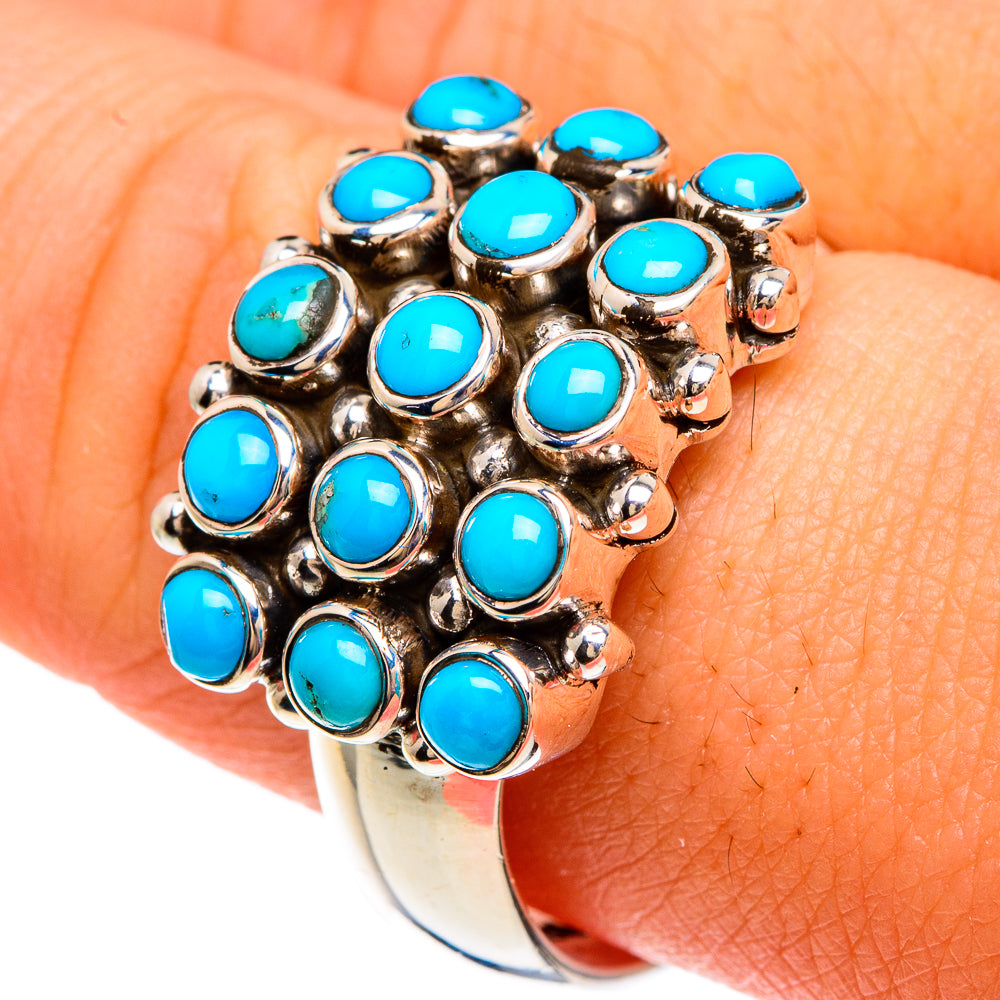 Tibetan Turquoise Rings handcrafted by Anasilvercos - RING82818