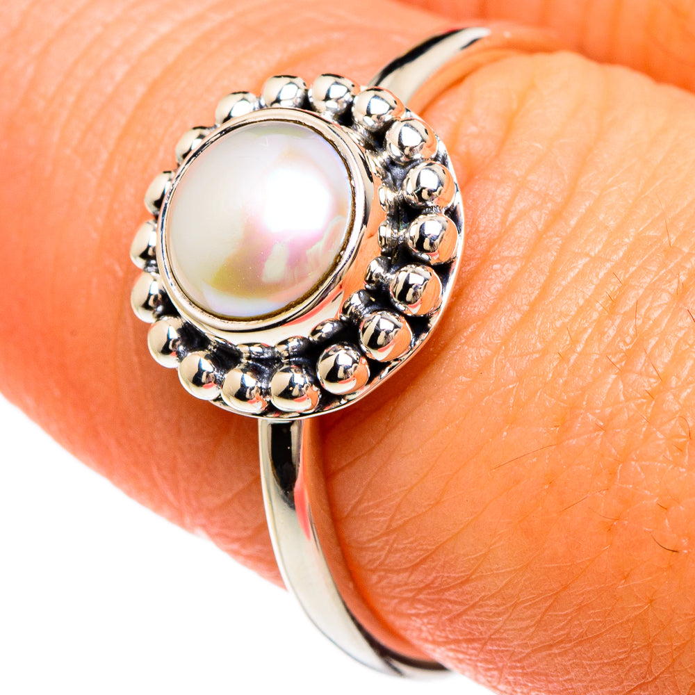 Cultured Pearl Rings handcrafted by Anasilvercos - RING82837