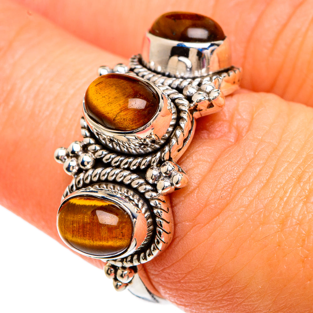Tiger Eye Rings handcrafted by Anasilvercos - RING82851