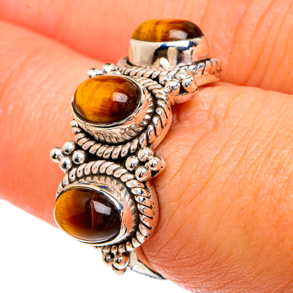 Tiger Eye Rings handcrafted by Anasilvercos - RING82876