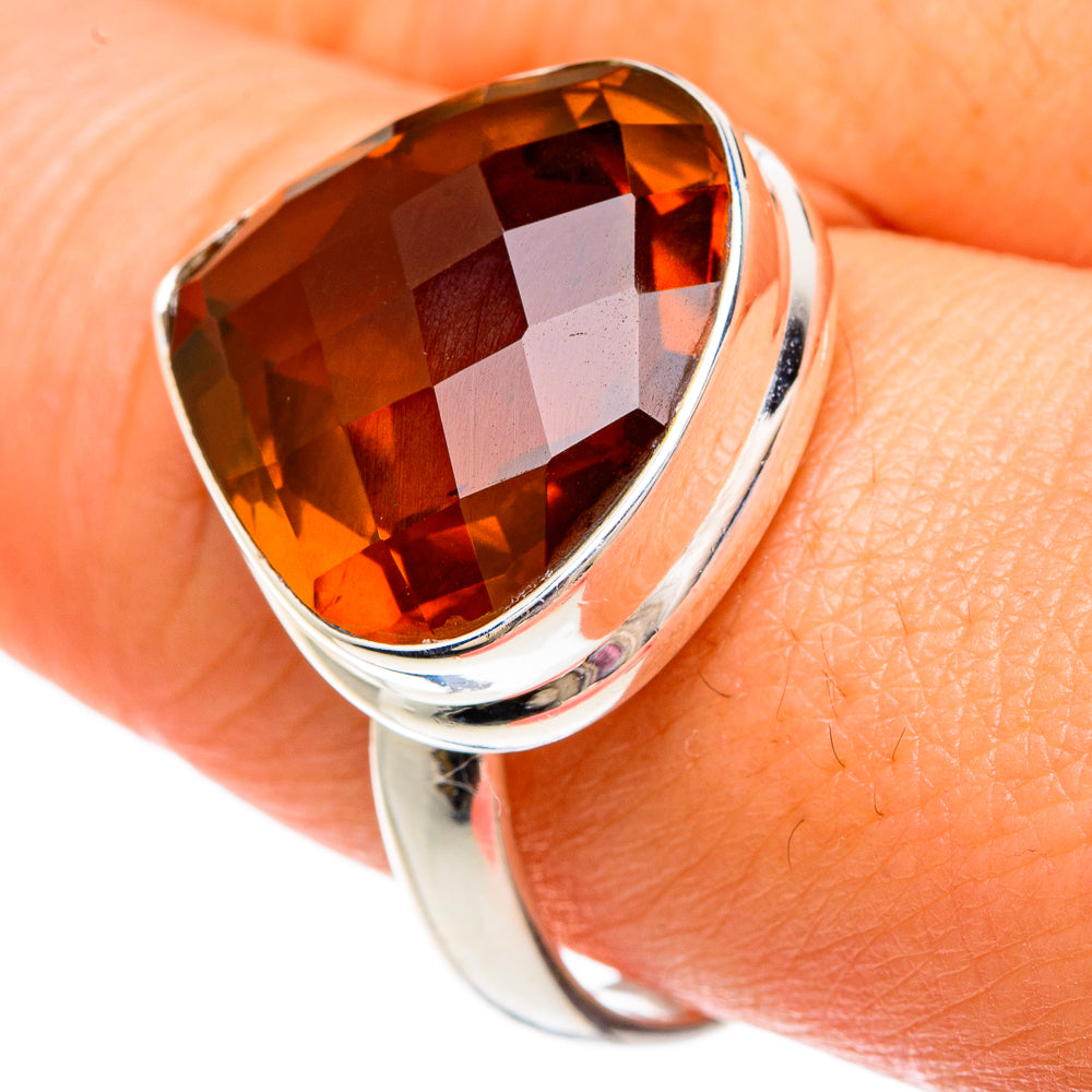 Mandarin Citrine Rings handcrafted by Anasilvercos - RING82877