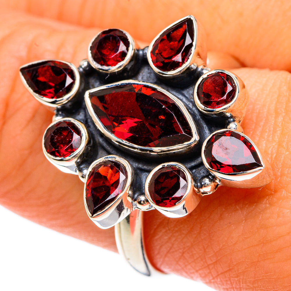 Garnet Rings handcrafted by Anasilvercos - RING82883