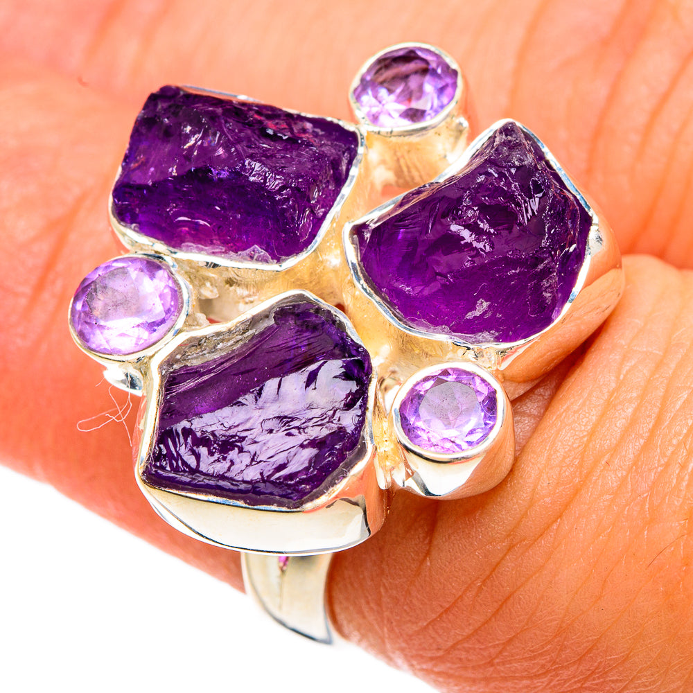 Amethyst Rings handcrafted by Anasilvercos - RING82885