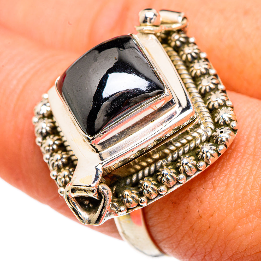 Hematite Rings handcrafted by Anasilvercos - RING82934