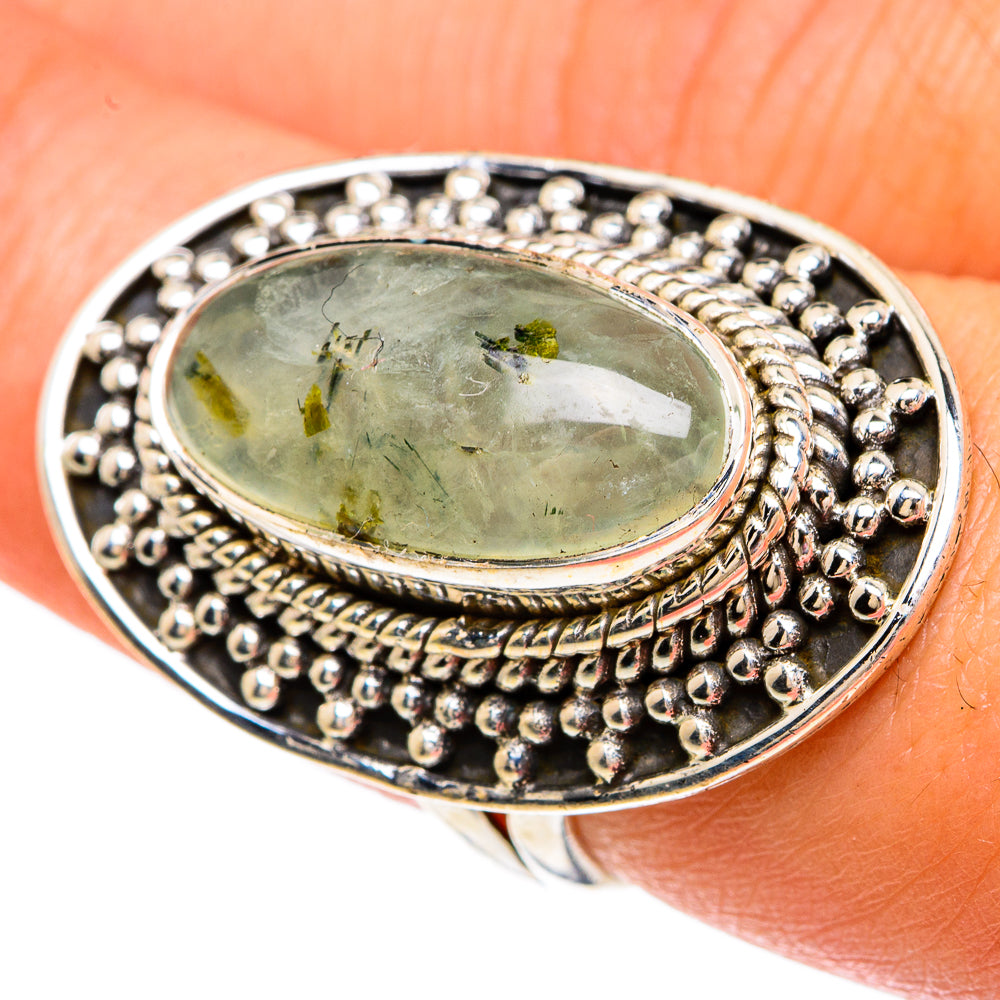Prehnite Rings handcrafted by Anasilvercos - RING82952