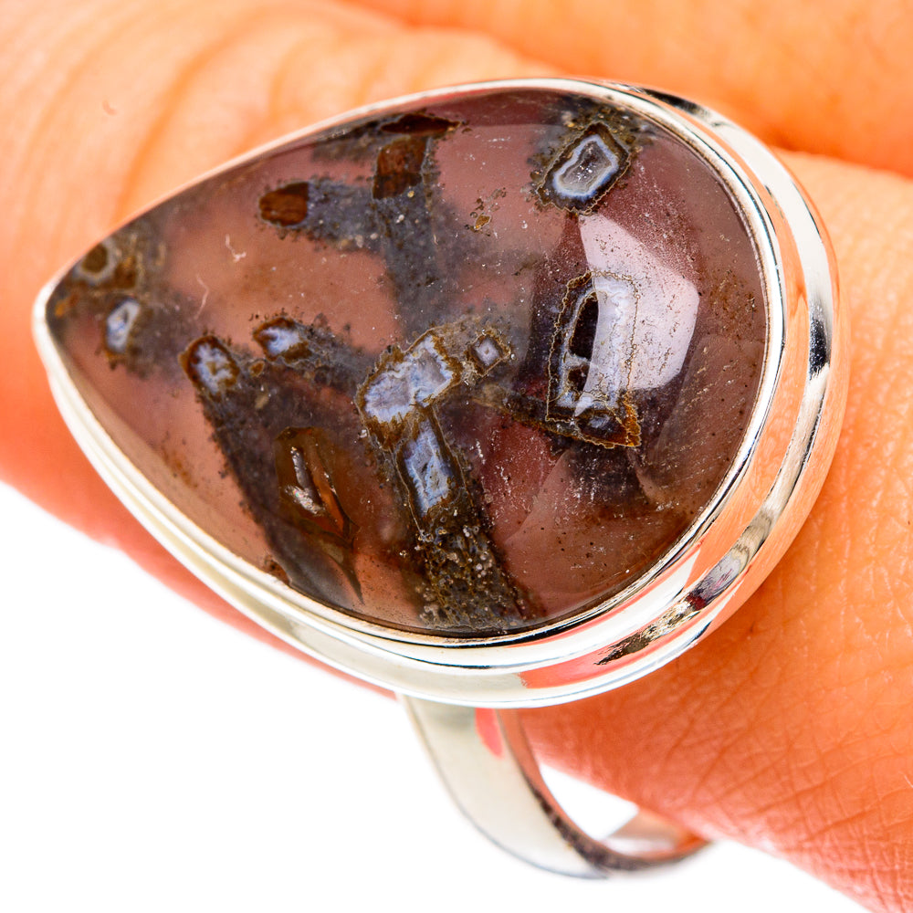 Turkish Tube Agate Rings handcrafted by Anasilvercos - RING82955
