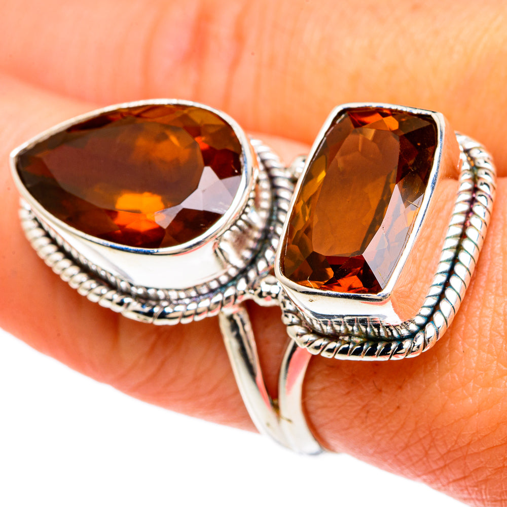 Mandarin Citrine Rings handcrafted by Anasilvercos - RING82961