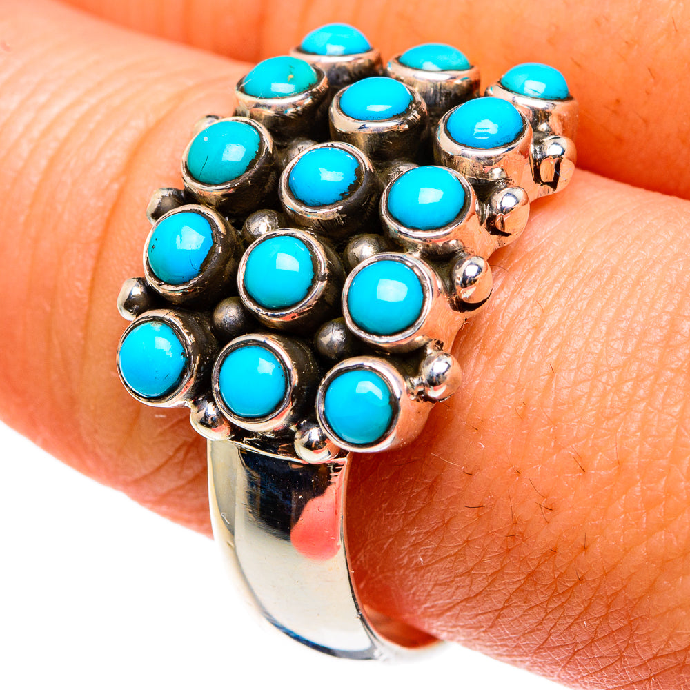 Tibetan Turquoise Rings handcrafted by Anasilvercos - RING82965