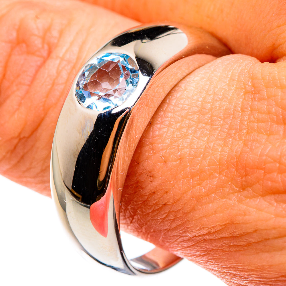 Blue Topaz Rings handcrafted by Anasilvercos - RING82968