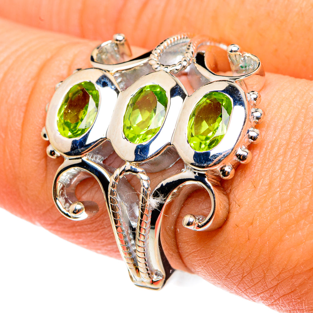 Peridot Rings handcrafted by Anasilvercos - RING82974