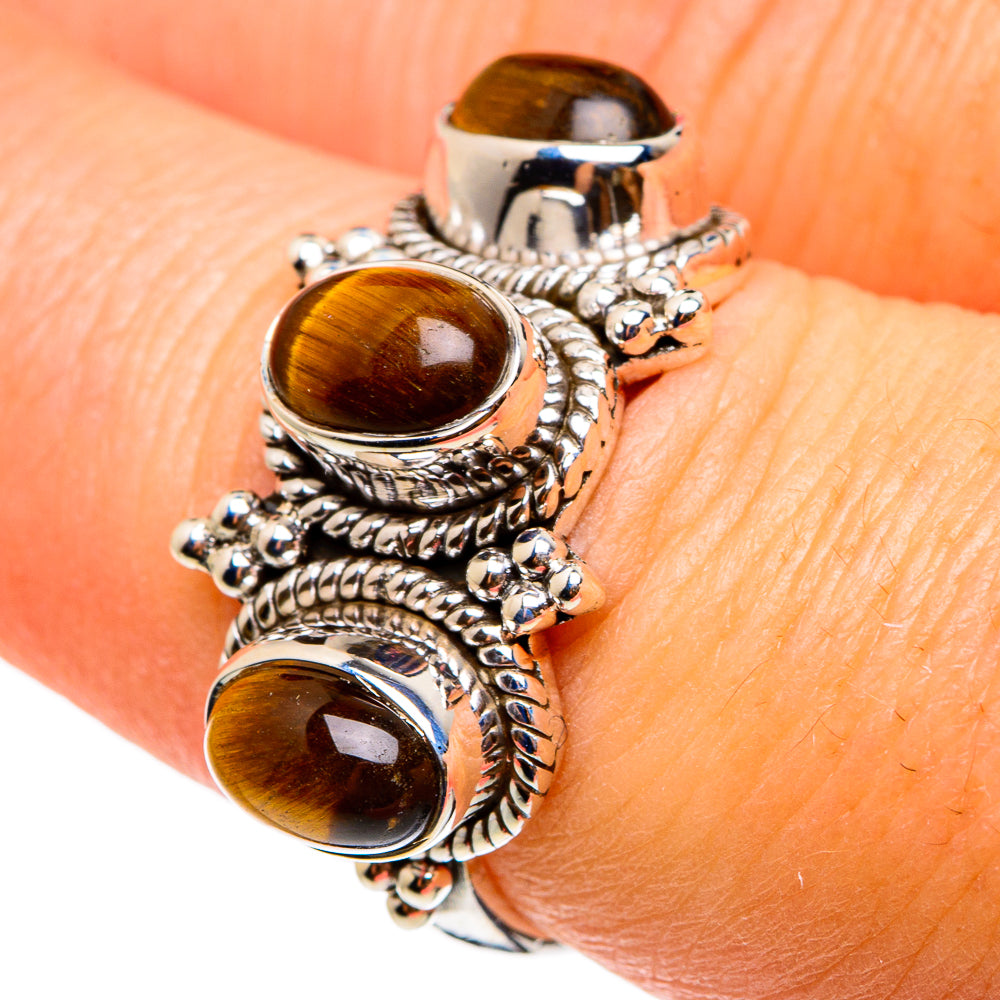 Tiger Eye Rings handcrafted by Anasilvercos - RING82976
