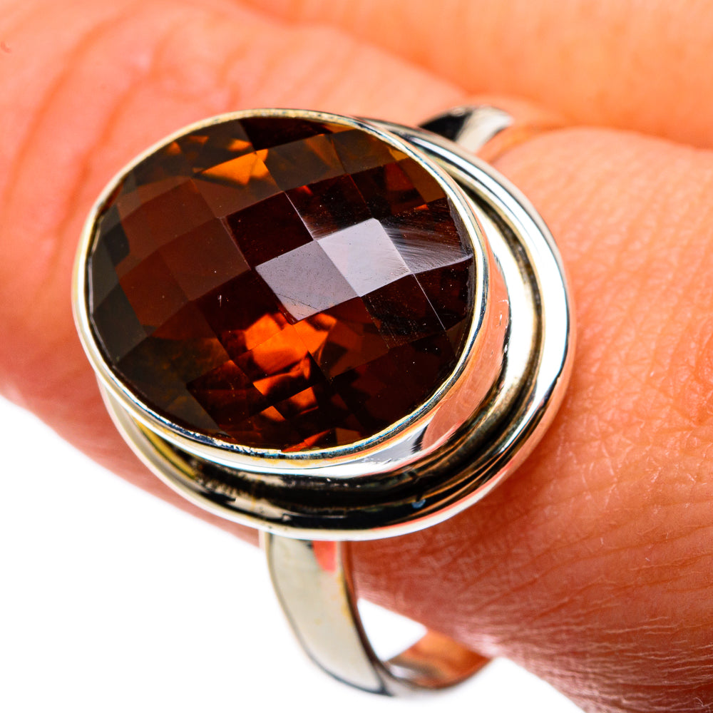 Mandarin Citrine Rings handcrafted by Anasilvercos - RING82977