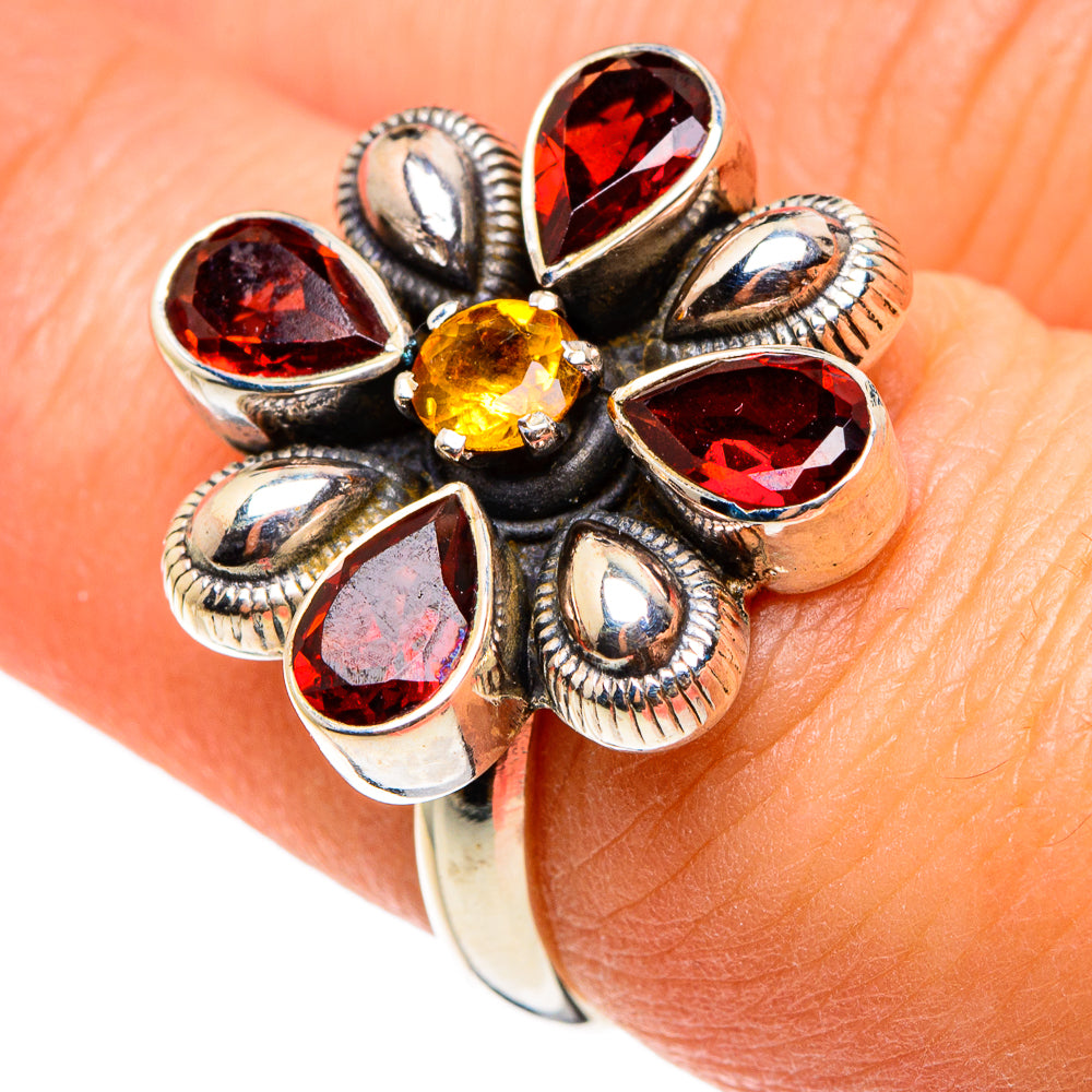 Garnet Rings handcrafted by Anasilvercos - RING82985