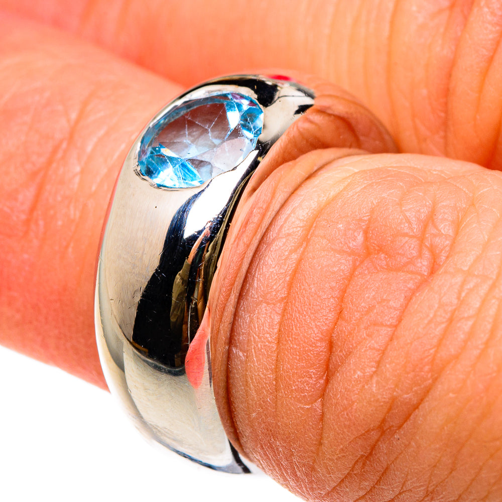 Blue Topaz Rings handcrafted by Anasilvercos - RING82998