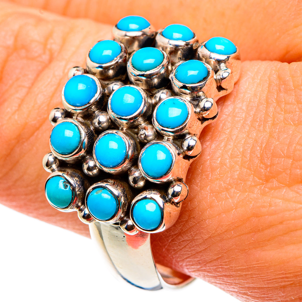 Tibetan Turquoise Rings handcrafted by Anasilvercos - RING83004