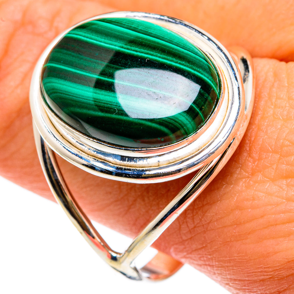 Malachite Rings handcrafted by Anasilvercos - RING83005