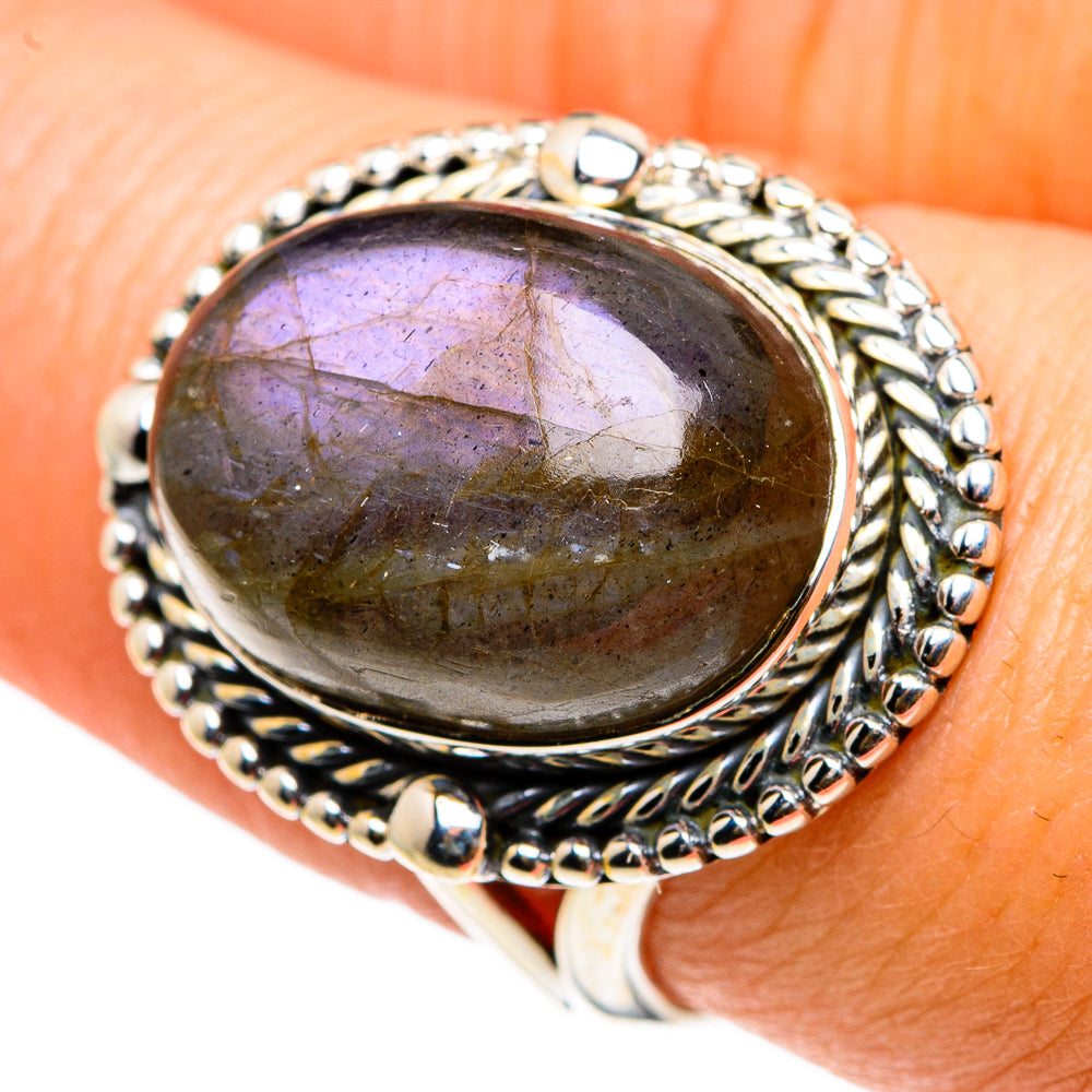 Labradorite Rings handcrafted by Anasilvercos - RING83017