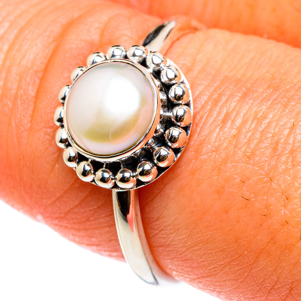 Cultured Pearl Rings handcrafted by Anasilvercos - RING83021