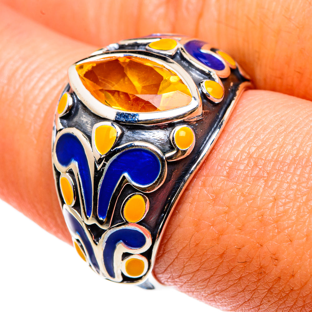 Citrine Rings handcrafted by Anasilvercos - RING83024