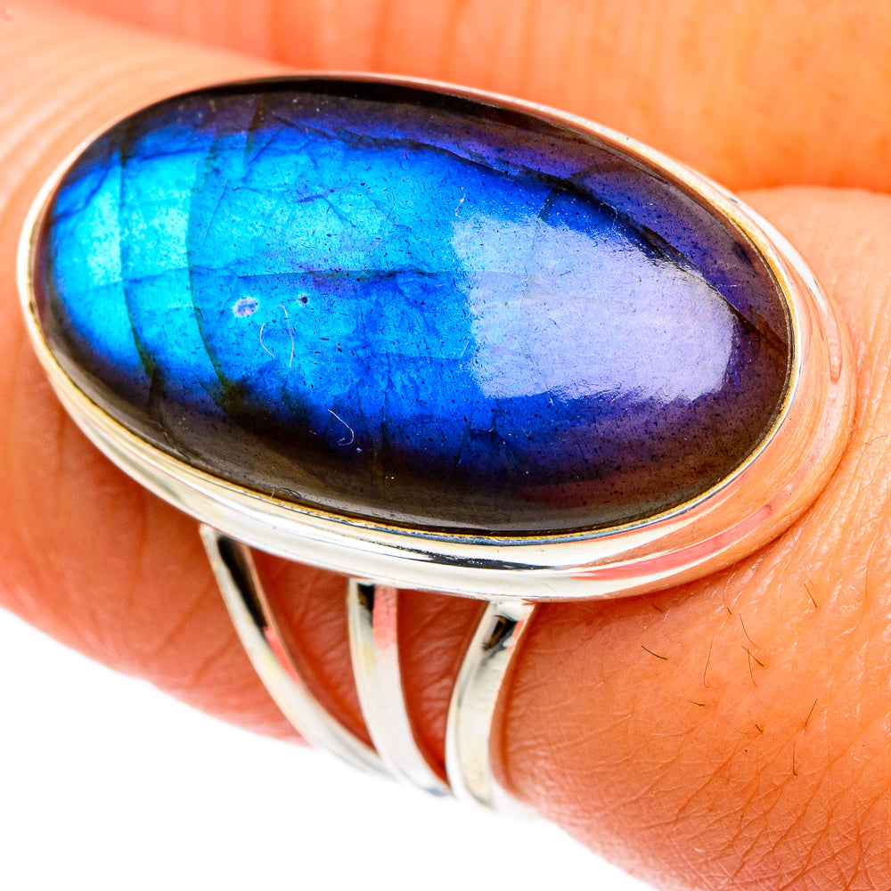 Labradorite Rings handcrafted by Anasilvercos - RING83030